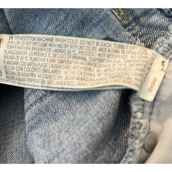 Forever 21 Ladies Size 29 Side Slash Blue Jeans Distressed Ripped - Picture 4 of 4